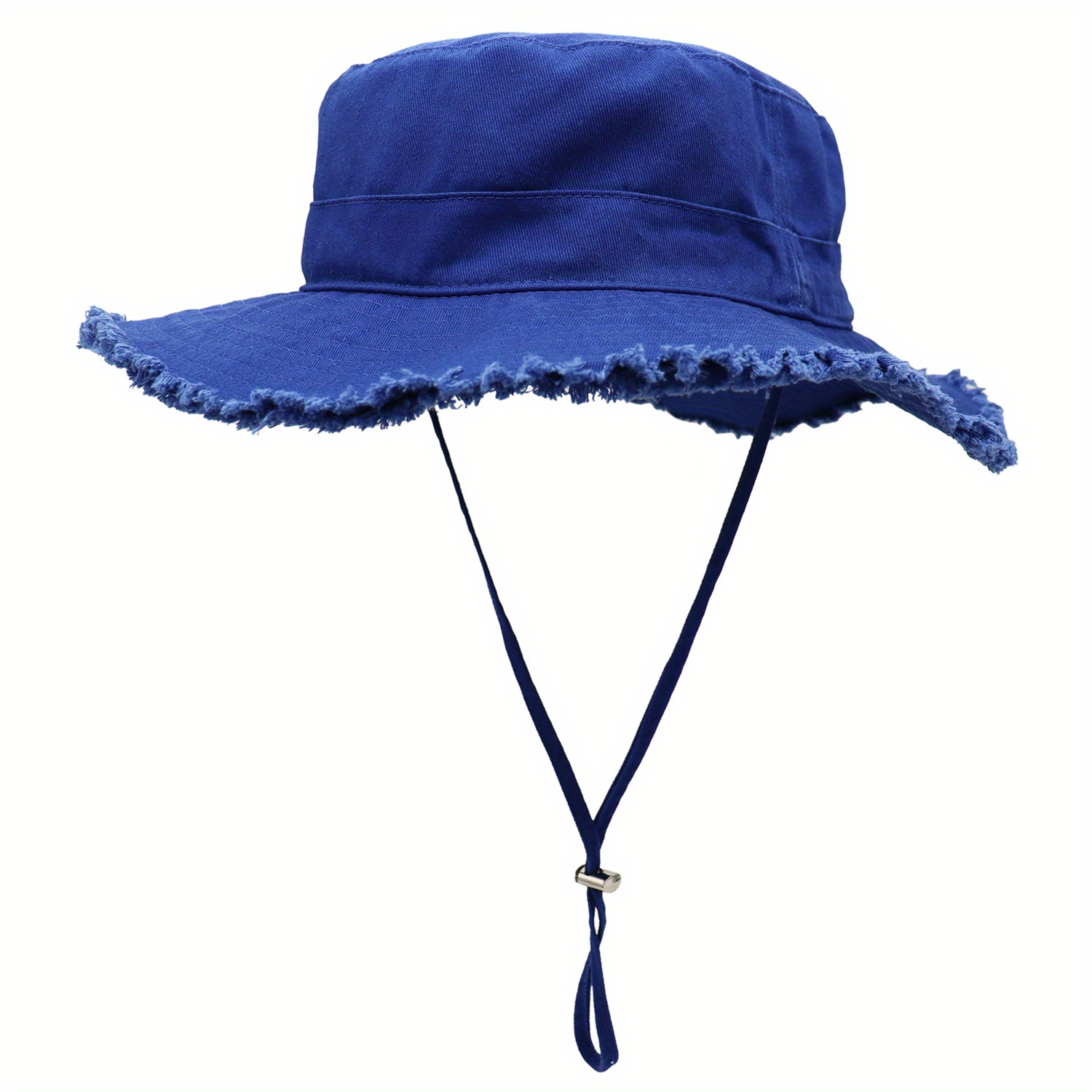 Men's Outdoor Wide Brim Sun Hat With Adjustable Draw String, Cotton Edge Made Vintage Fishing Hat With Assorted Colors