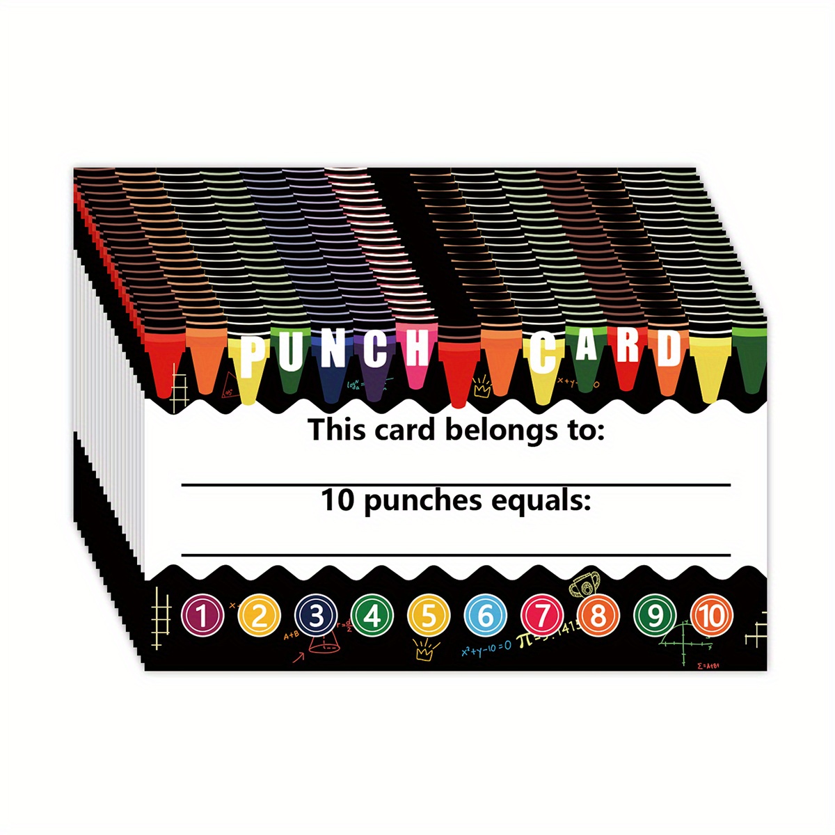 Punch Cards 50 Reward Punch Cards Reward Incentive Award - Temu Australia