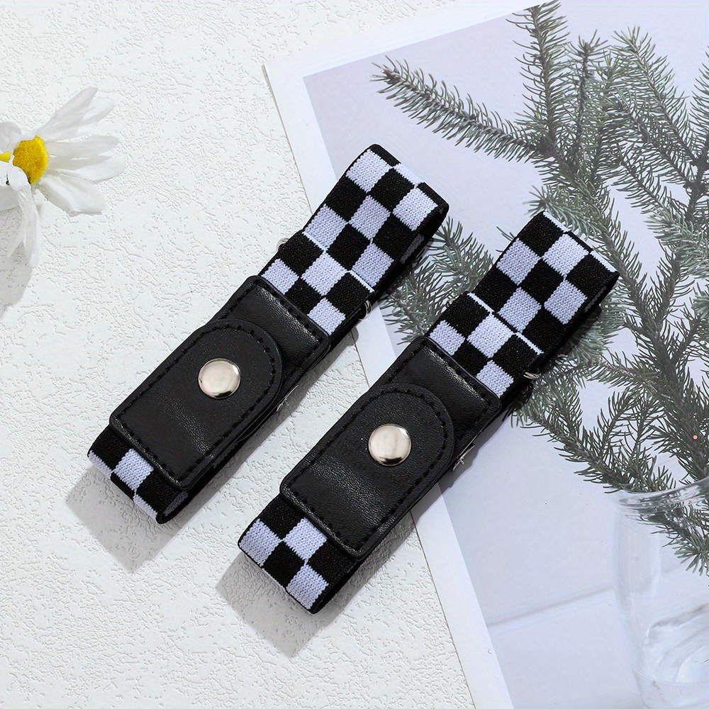 No Buckle Elastic Belt Stretch Adjustable Invisible Belt