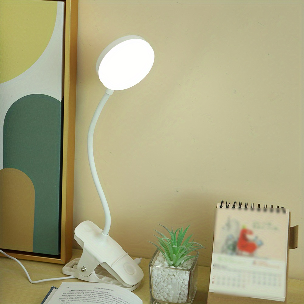 Luce da scrivania a collo di cigno flessibile in plastica 1 testa lampada  da scrivania per bambini moderna per dormitorio - clearhalo – Clearhalo