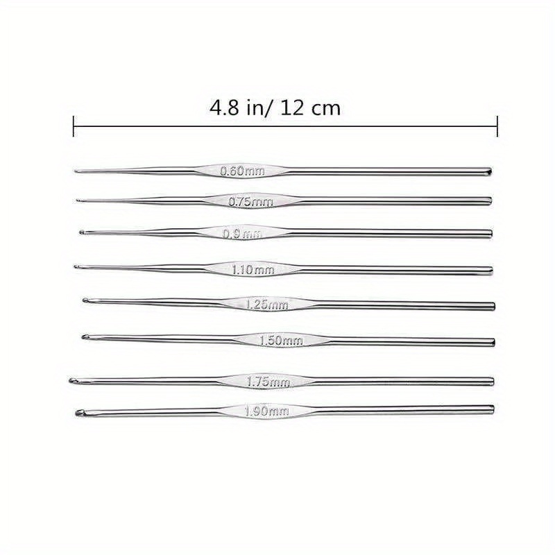 8pcs Small Sweater Needle Lace Crochet Handmade Diy Wool Knitting Needle