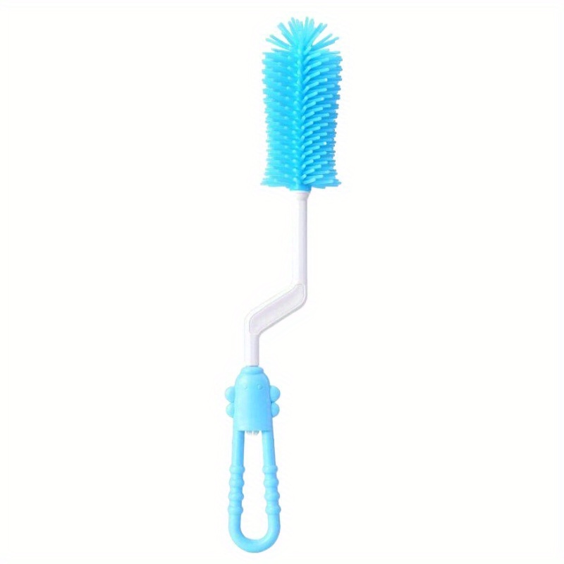 360 Rotating Silicone Bottle Brush Set for Baby Bottles, Pacifiers & Straws