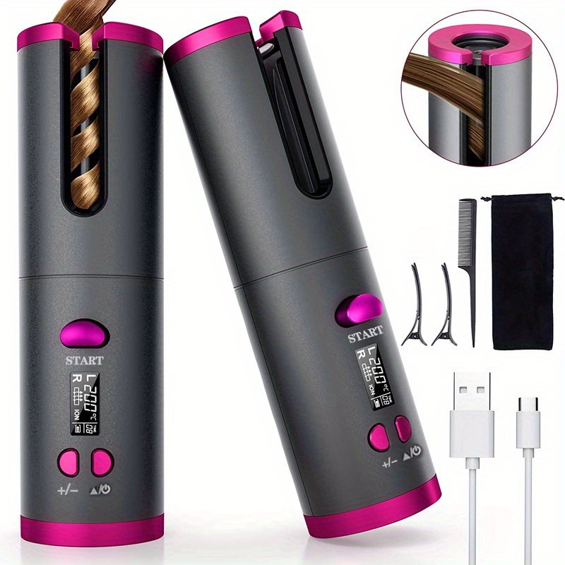 Rechargeable Cordless Automatic Curler Effortlessly Create - Temu