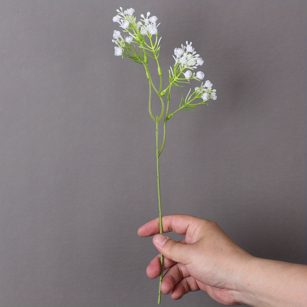 5pcs Artificial Baby Breath Flowers White Gypsophila Bouquets Real