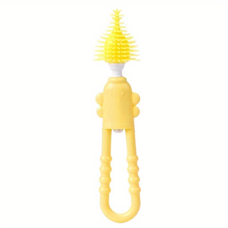 360 Rotating Silicone Bottle Brush Set for Baby Bottles, Pacifiers & Straws