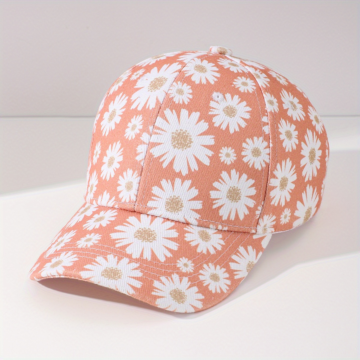 Men's Flower Sun Hat Baseball Cap for Running Outdoor Activities