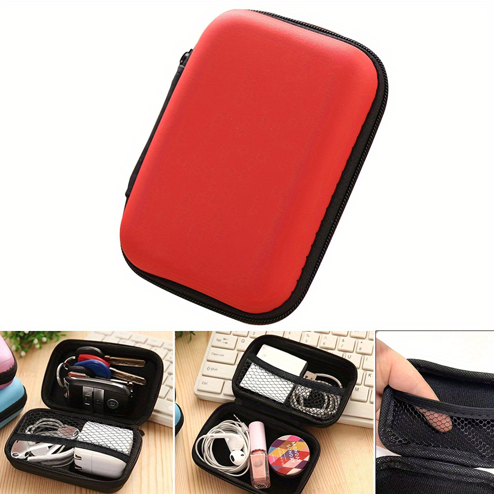 Portable USB Cable Organizer Electronics Accessories Storage Bag