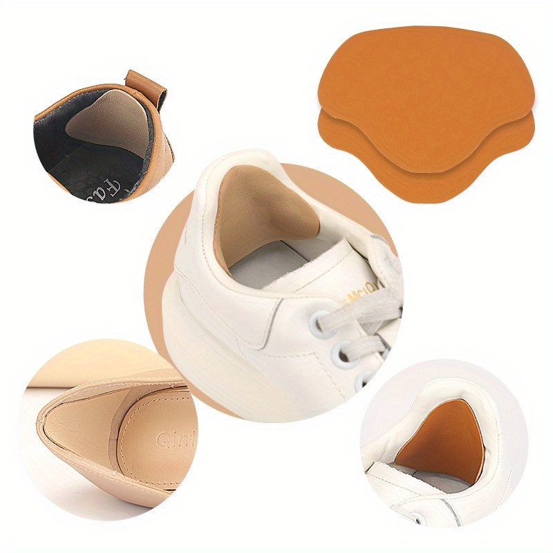 4pcs Heel Wear-resistant Hole Lining Repair Subsidy, Self-Adhesive Microfiber Sneaker Heel Repair Shoe Stickers, Drop-Resistant Self-Adhesive Heel Stickers, High Heel Lining Wear-Resistant Anti-Scratch Stickers