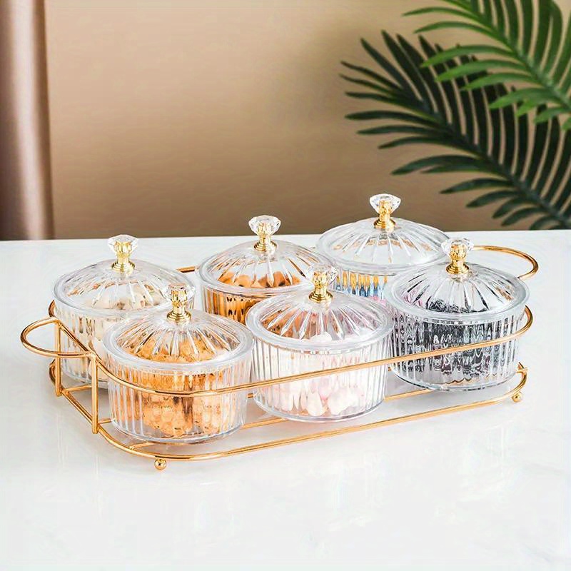 1pc Glass Fruit Bowl with Lid Fruit Salad Snack Storage Container  (Transparent) 