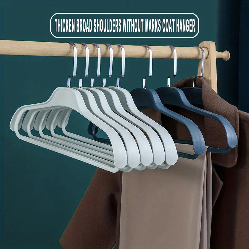 Velvet Clothes Hangers With Shoulder Grooves Non slip Suit - Temu