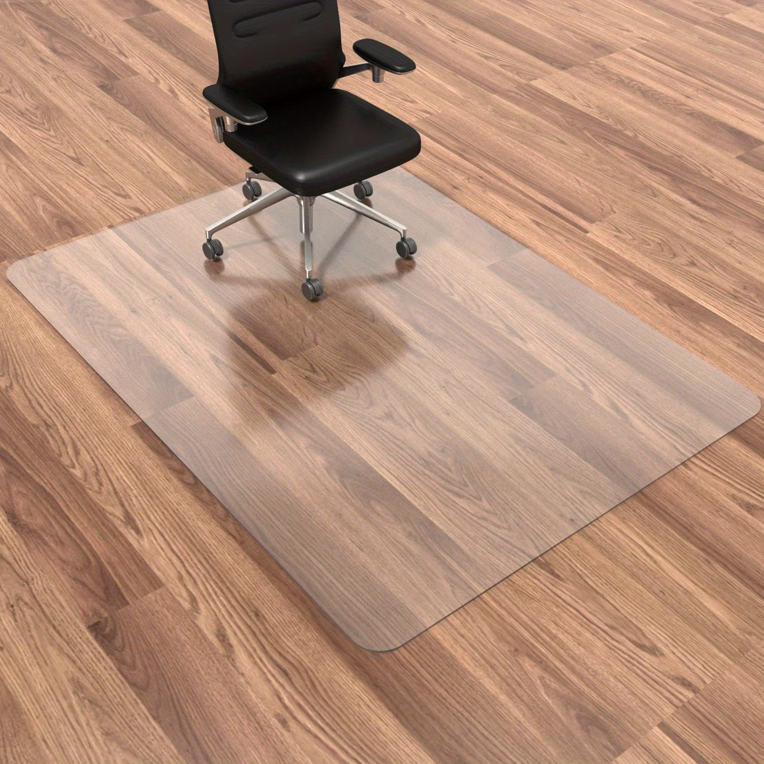 Protector transparente para suelo de madera dura, tablones de vinilo,  escritorio, escritorio, silla, almohadilla de protección de suelo de  baldosas