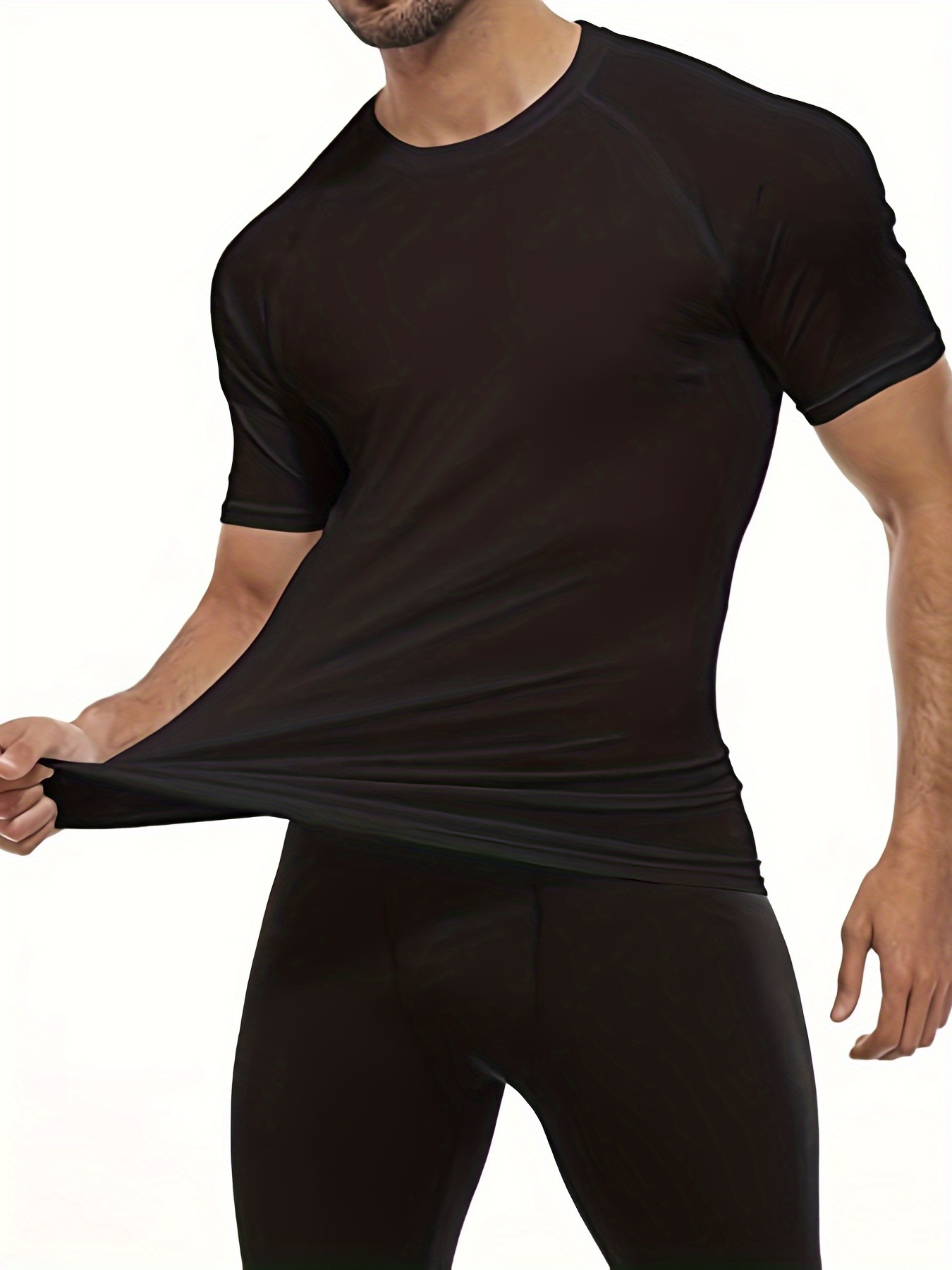  HOPLYNN 5 Pack Compression Shirts Men Short Sleeve