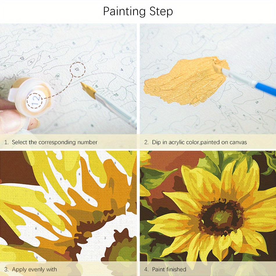 Paint By Number For Adults Beginner Tree And Moon Diy - Temu