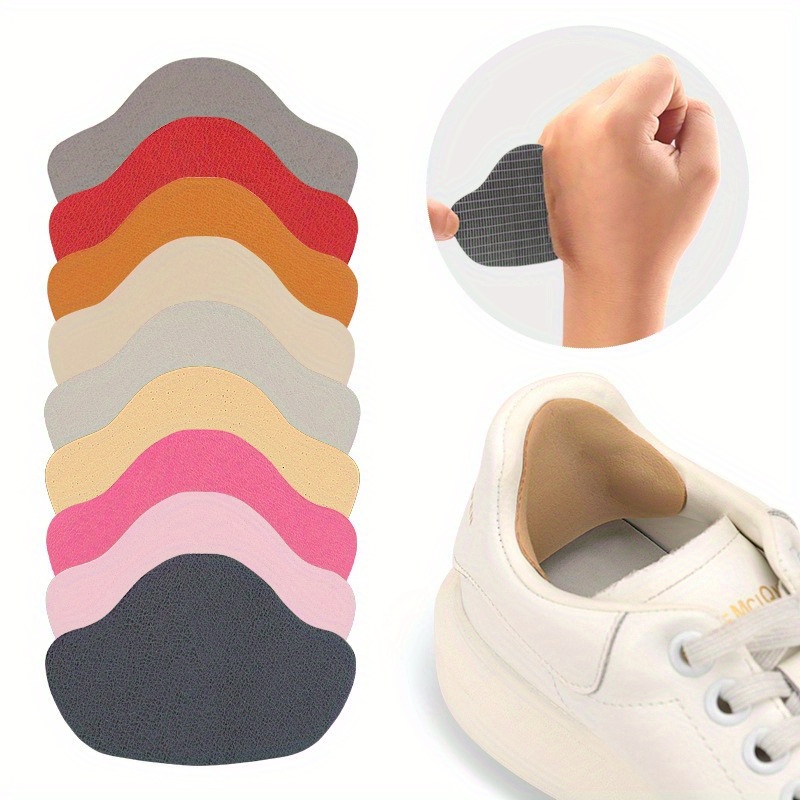 4pcs Heel Wear-resistant Hole Lining Repair Subsidy, Self-Adhesive Microfiber Sneaker Heel Repair Shoe Stickers, Drop-Resistant Self-Adhesive Heel Stickers, High Heel Lining Wear-Resistant Anti-Scratch Stickers