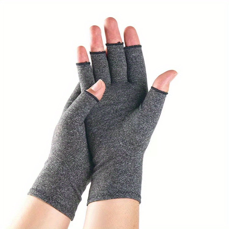 Pair Copper Arthritis Compression Gloves Carpal Tunnel Hand Wrist Brace  Support