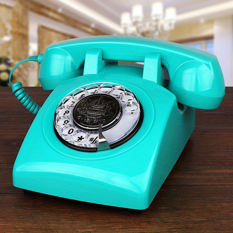 Teléfono Antiguo Teclas Marcación Rotatoria, Teléfono Vintage Decorar  Hogares U Oficinas - Oficina Escuela - Temu Spain
