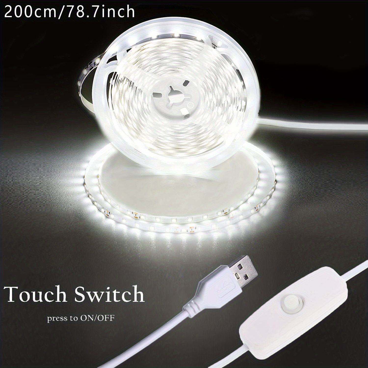 Flexible USB Usb Powered Led Strip Light With ON/OFF Switch