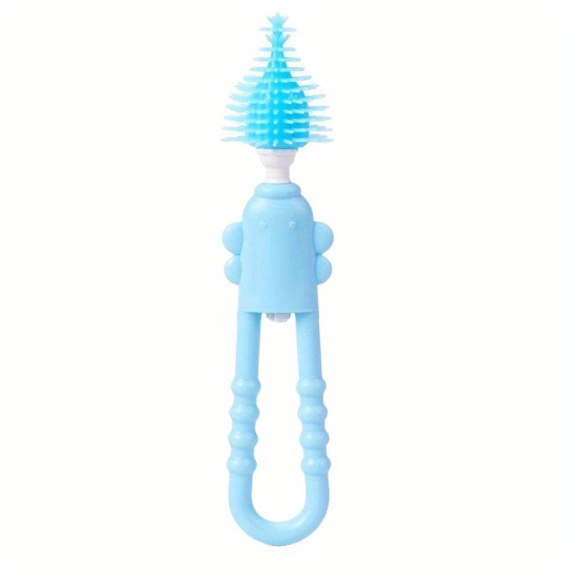 360 Rotating Silicone Bottle Brush Set for Baby Bottles, Pacifiers & Straws