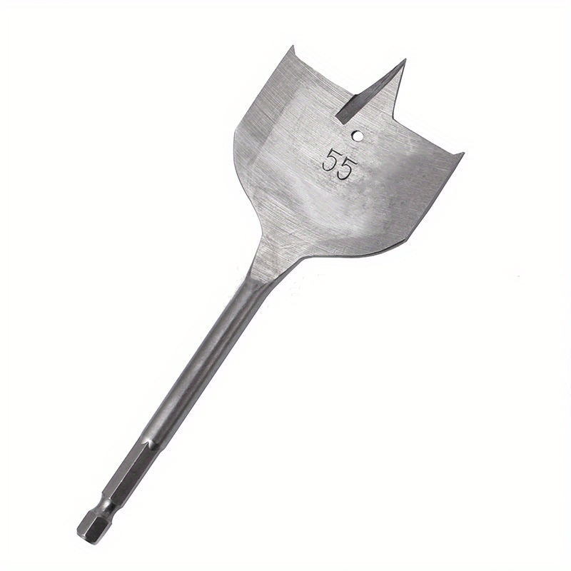 1pc High Carbon Steel Drill Bit, Sae Flat Paddle Drill Bit For Woodworking, Hex Shank, Alloy, Portable Drill Bit Se