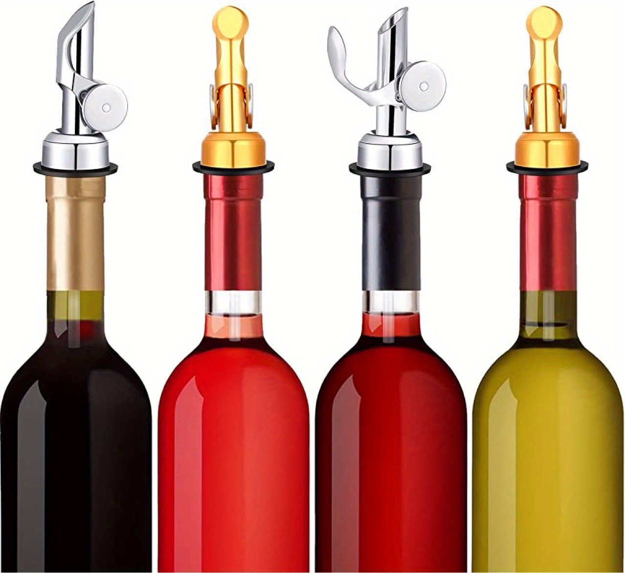 Stainless Steel Metal Self opening Wine Pourer Olive Oil Temu