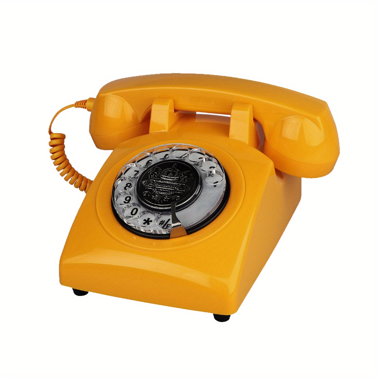 Teléfono vintage, teléfono fijo con cable retro giratorio, teléfonos fijos  para personas mayores, utilizado en hogares, oficinas, hoteles, etc. Es el