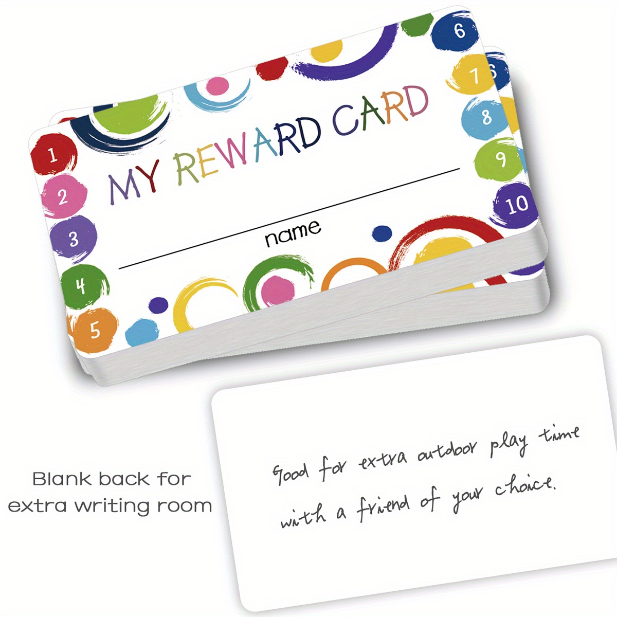 Punch Cards for Rewards and Incentives: Back to School Fall Themed Options