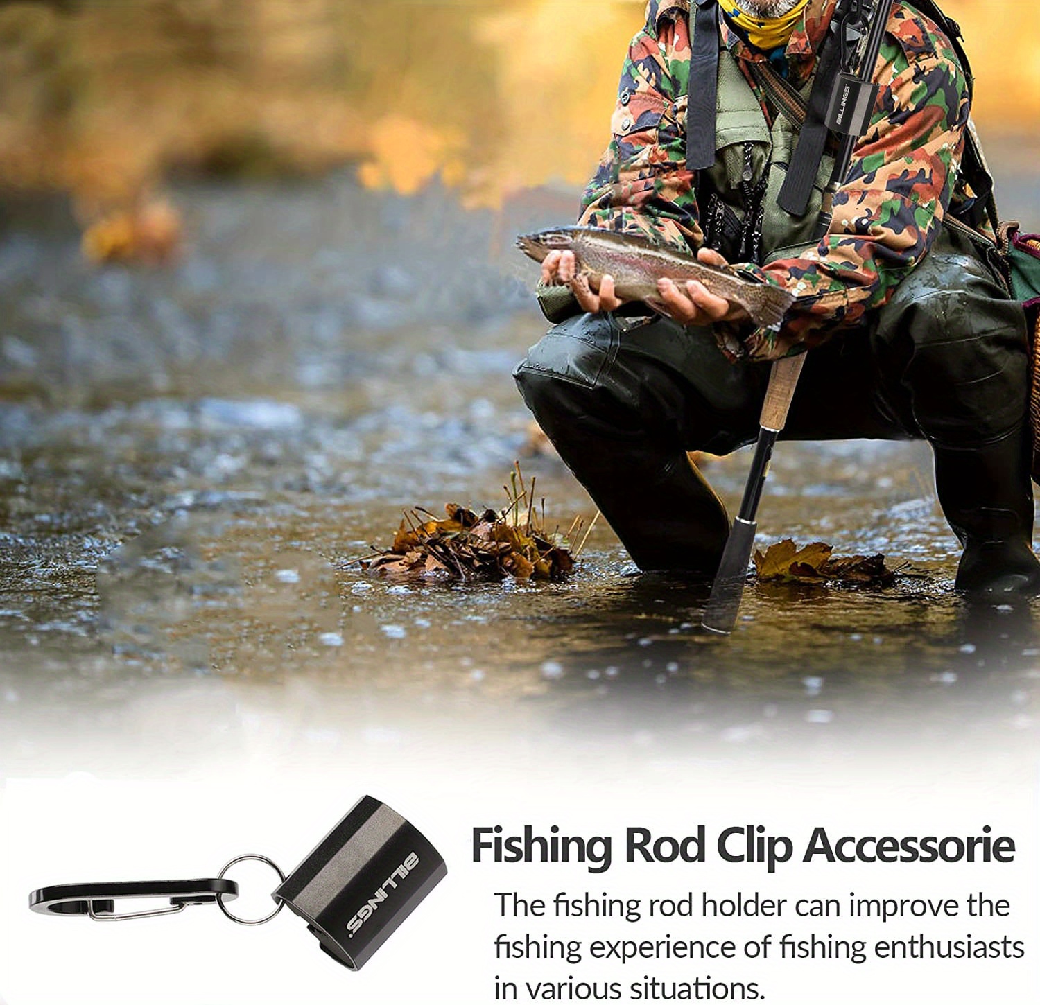 Wearable Creek Rod Clip Portable Fishing Rod Holder Fly - Temu New