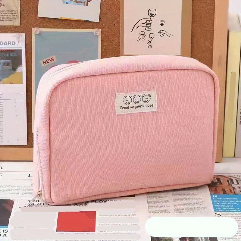 Large Capacity Pencil Case Stationery Bag Pen Case Student Temu