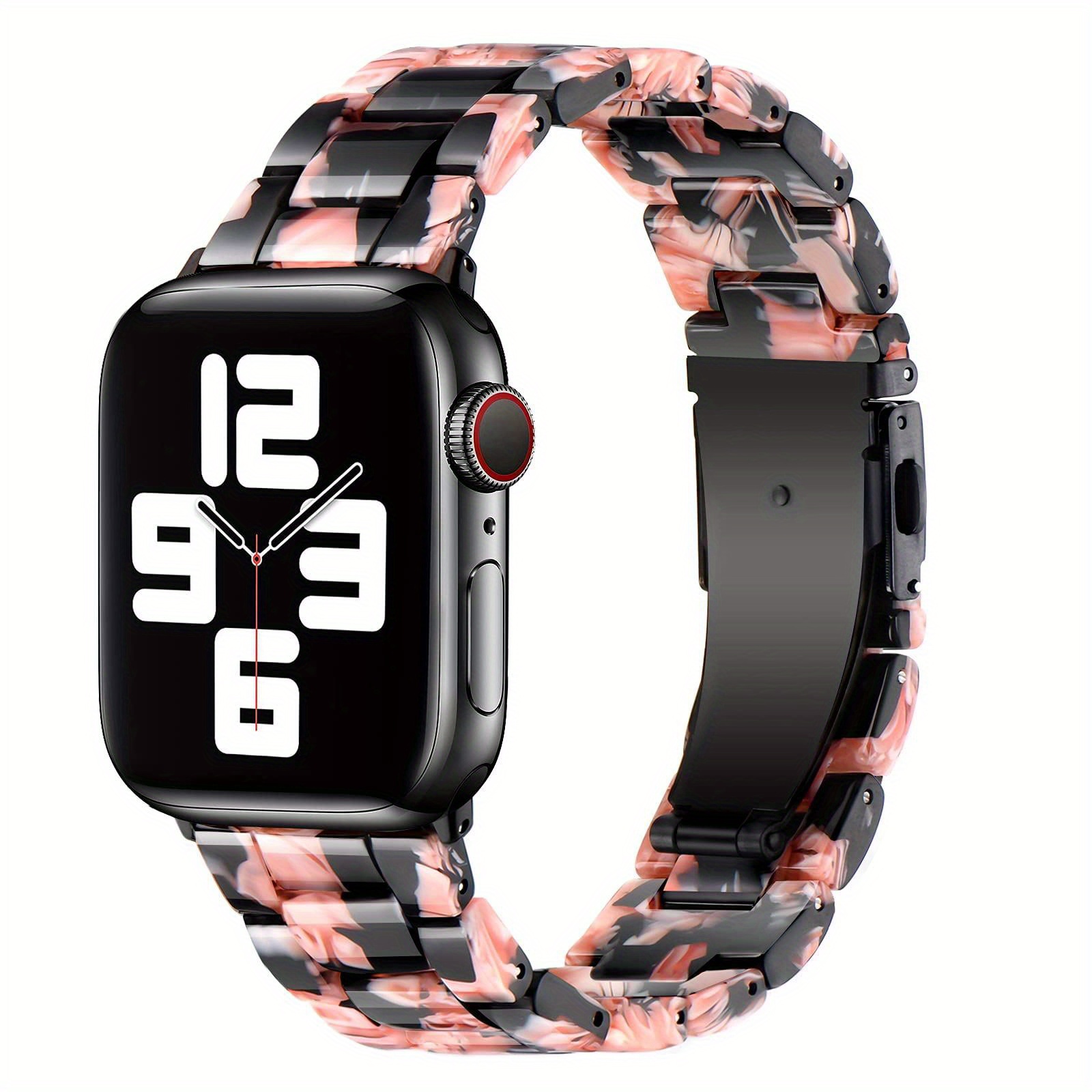 Resin Strap For Apple Watch Band 44mm 40mm 45mm 38mm 42mm 41mm
