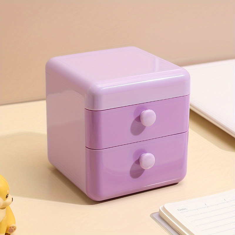 Trendy Cute Mini Plastic Jewelry Storage Box Portable for Study Table Home  Living, Dora Box Drawer