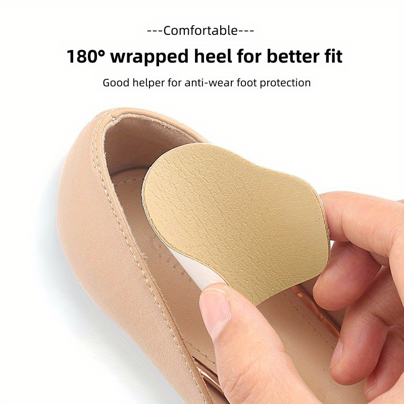 4pcs Heel Wear-resistant Hole Lining Repair Subsidy, Self-Adhesive Microfiber Sneaker Heel Repair Shoe Stickers, Drop-Resistant Self-Adhesive Heel Stickers, High Heel Lining Wear-Resistant Anti-Scratch Stickers