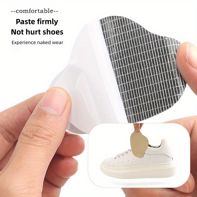 4pcs Heel Wear-resistant Hole Lining Repair Subsidy, Self-Adhesive Microfiber Sneaker Heel Repair Shoe Stickers, Drop-Resistant Self-Adhesive Heel Stickers, High Heel Lining Wear-Resistant Anti-Scratch Stickers