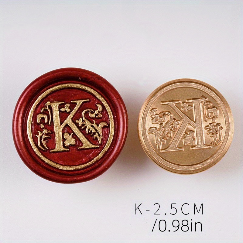 Uxcell Alphabet X Wax Seal Stamp Initial Letter Sealing Wax Stamp Classic  Retro Brass Head 