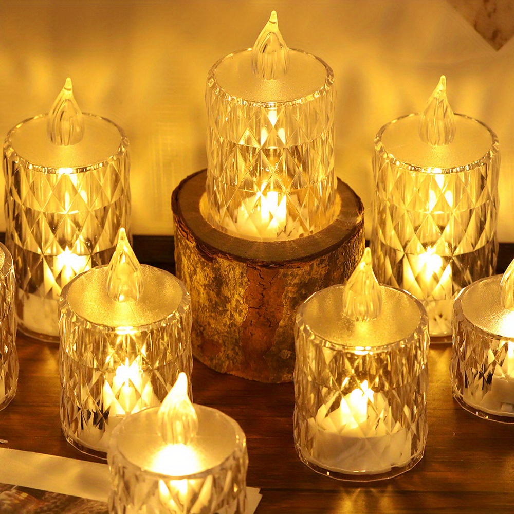 Bougies LED sans flamme dorée Décoration Fête de mariage 3D Bougies  chauffe-plat LED flamme réelle - Chine Décoration de maison, fournitures de  fête