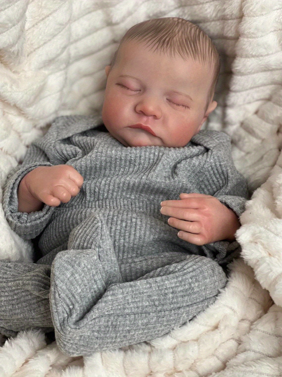 Adorable 19 Newborn Reborn Levi Baby Doll Realistic Skin Temu New Zealand