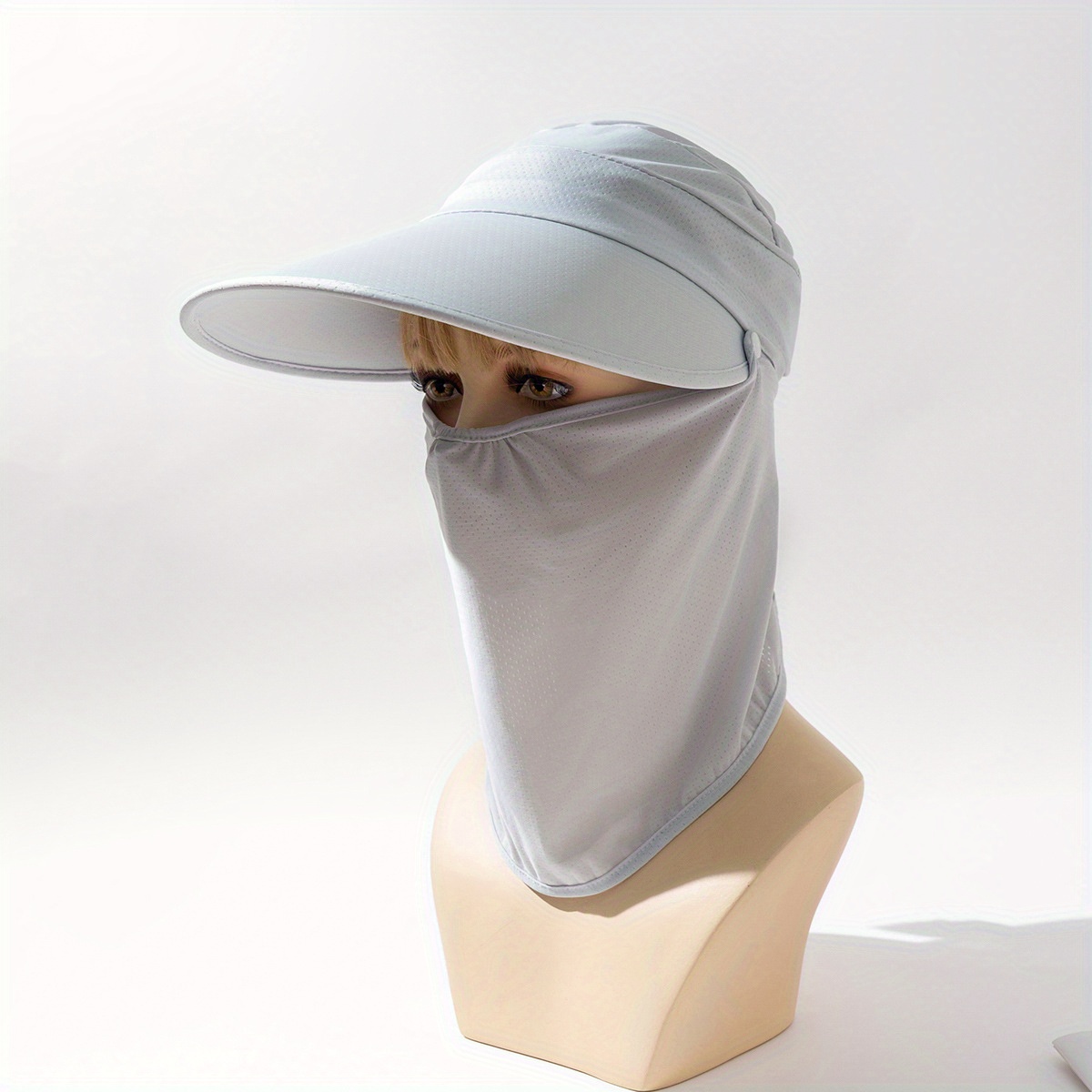 Unisex Face Neck Fishing Cap Sunshade Masks Hats UV Protection Visor Cap  Ice Silk Breathable Baseball Cap Hiking Veil Travel Hat - AliExpress