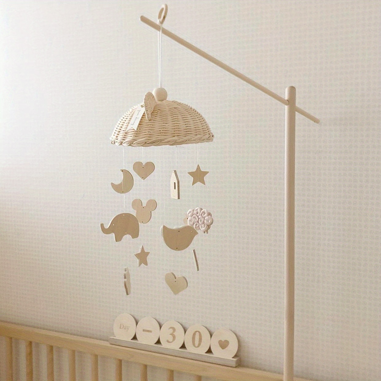 Carillons éoliens en bois pour lit de bébé, Mobile, cloche, hochet,  décoration de tente suspendue pour