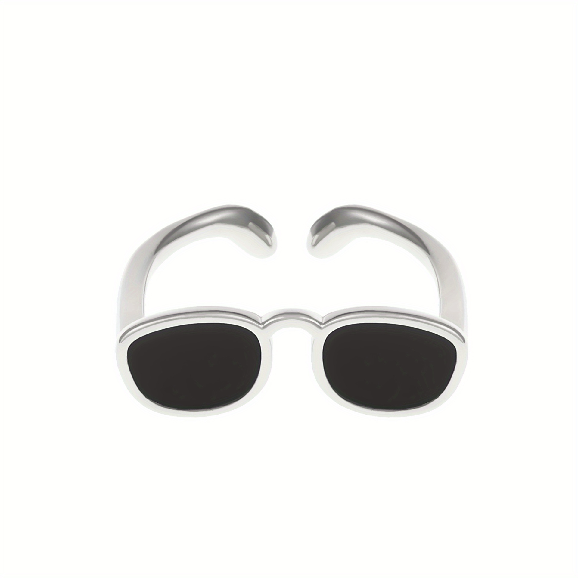 Adjustable Glass Ring 14k Plated Couple Ring