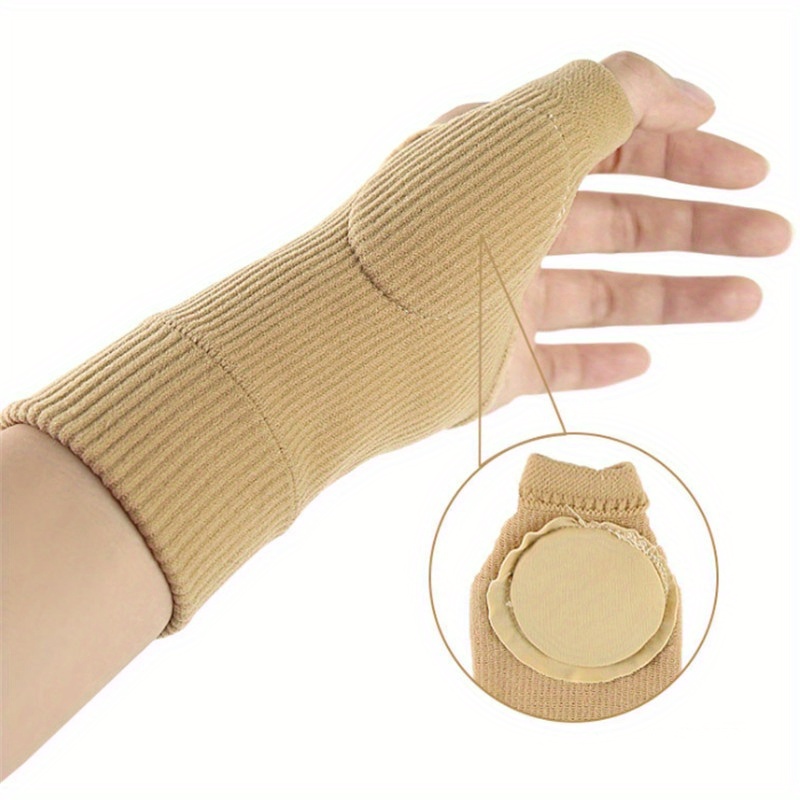1pc Durable, Breathable Wrist Support Gloves - Sweat-Absorbent, Sports Gloves with Gel Padding for Enhanced Comfort and Protection, Nylon Blend, Sports Protection Gear | Breathable Sports Gloves | Nylon Blend Gloves