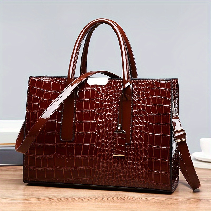 The Archetypal, Leather Tote Crocodile