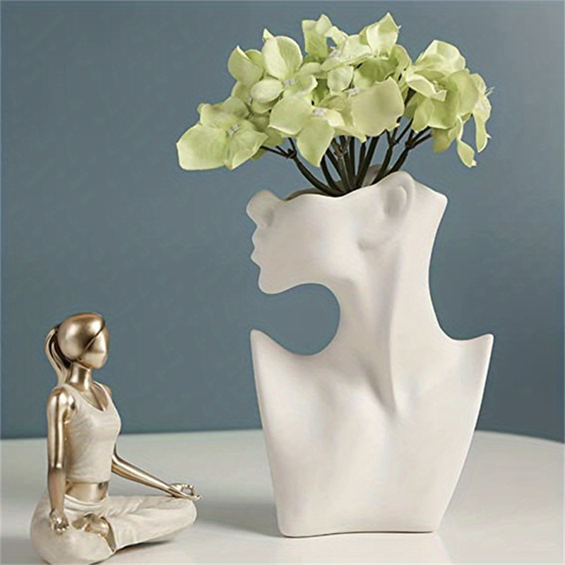 zenggp Vaso di Fiori di Testa Statua Vaso di Fiori Statua Vaso di Fiori  Cemento Pianta Vaso di Fiori : : Giardino e giardinaggio