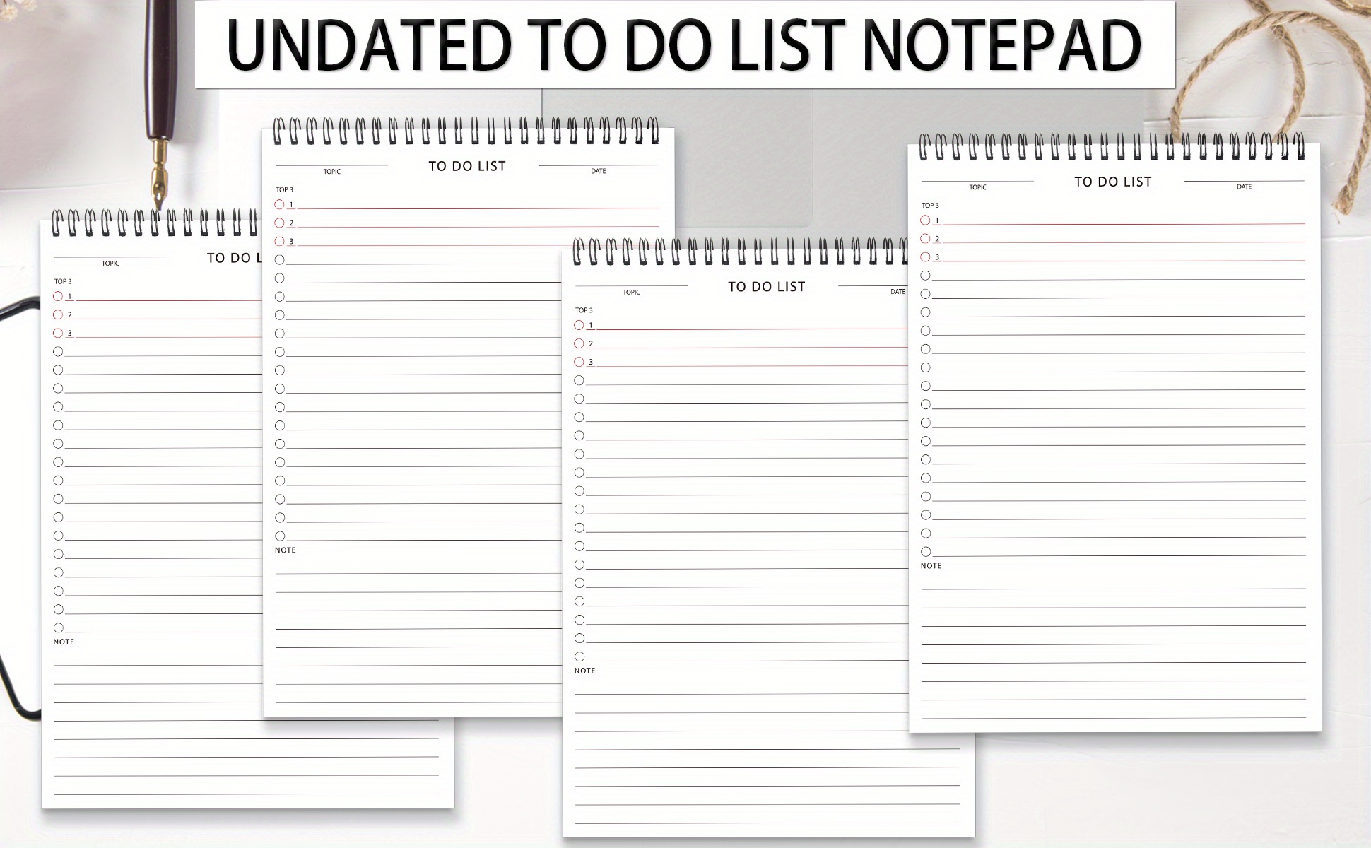 Trees 1pc To Do List Notepad Daily Planner 52 page To Do - Temu Italy