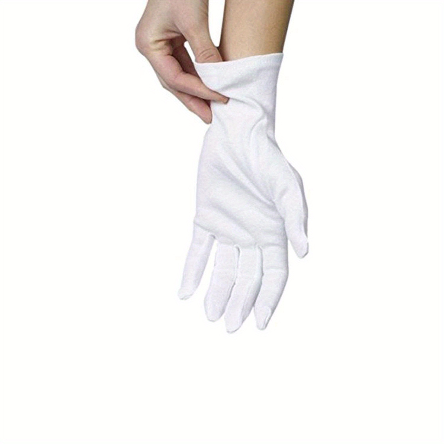 Cotton Gloves, 30 Pcs White Cotton Gloves for Dry Hands Moisturizing  Eczema, Washable Cotton Gloves for Men and Women, Stretchable Cloth Gloves  for