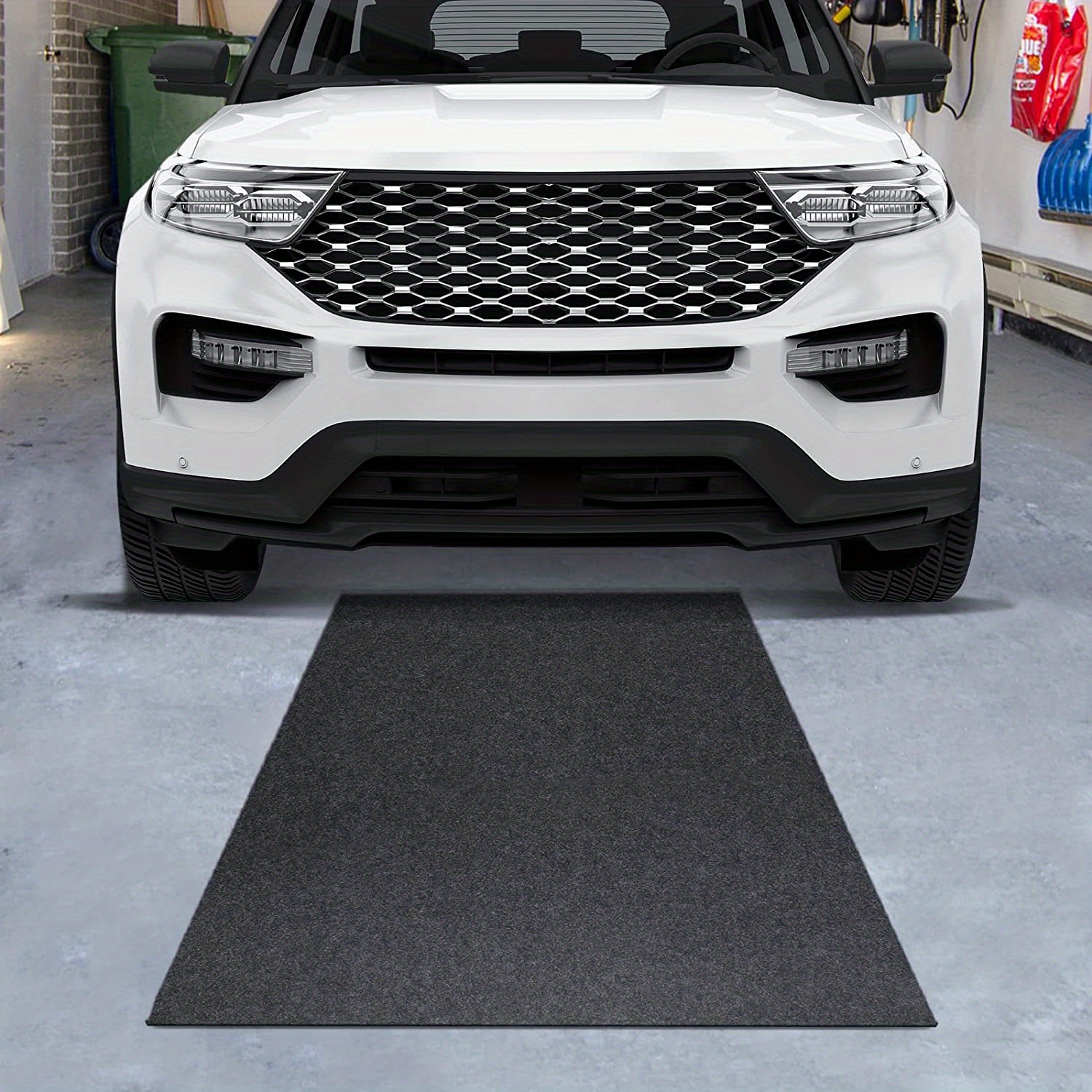 Garage Floor Mat Car oil Spill Mat waterproof Backing - Temu