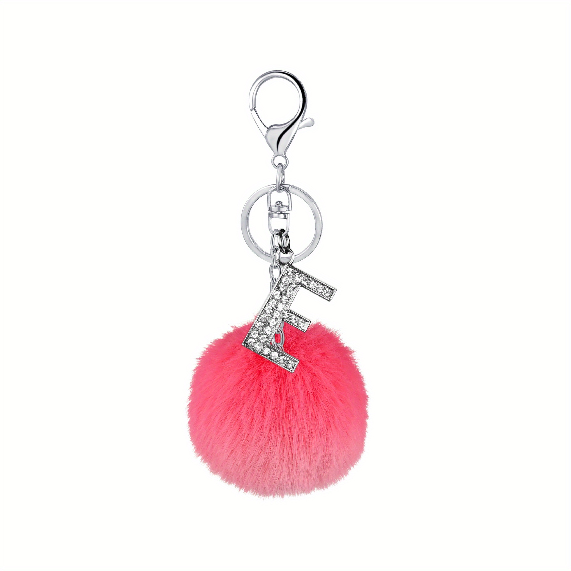 Skinnydip Exclusive Alphabet Pom Keychain - Letter R