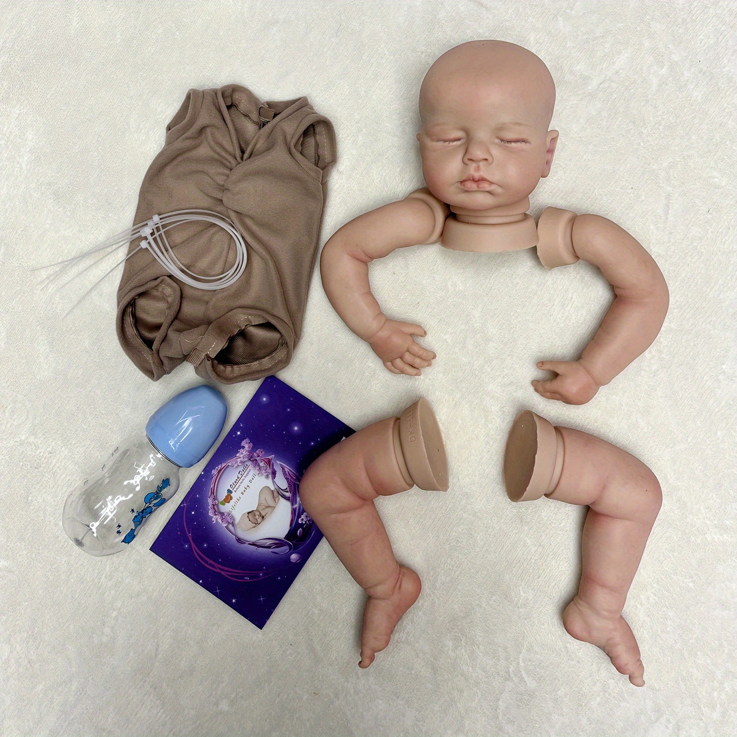 Painted/Unpainted Loulou 50CM Full Solid Silicone Bebe Reborn