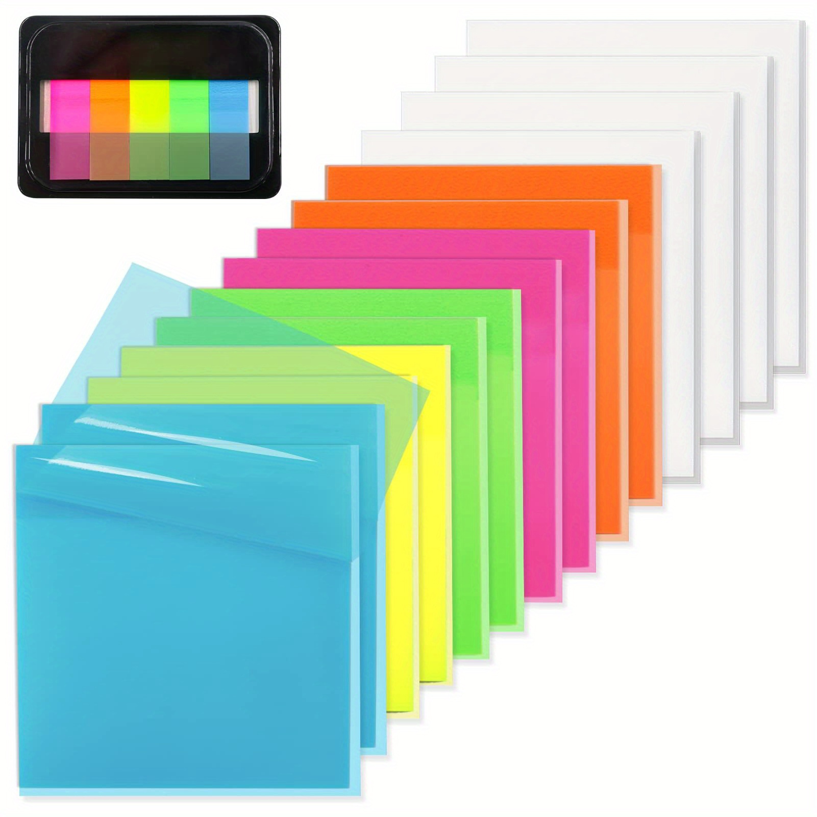  Yinder 24 Pack 720 Sheets Transparent Sticky Notes