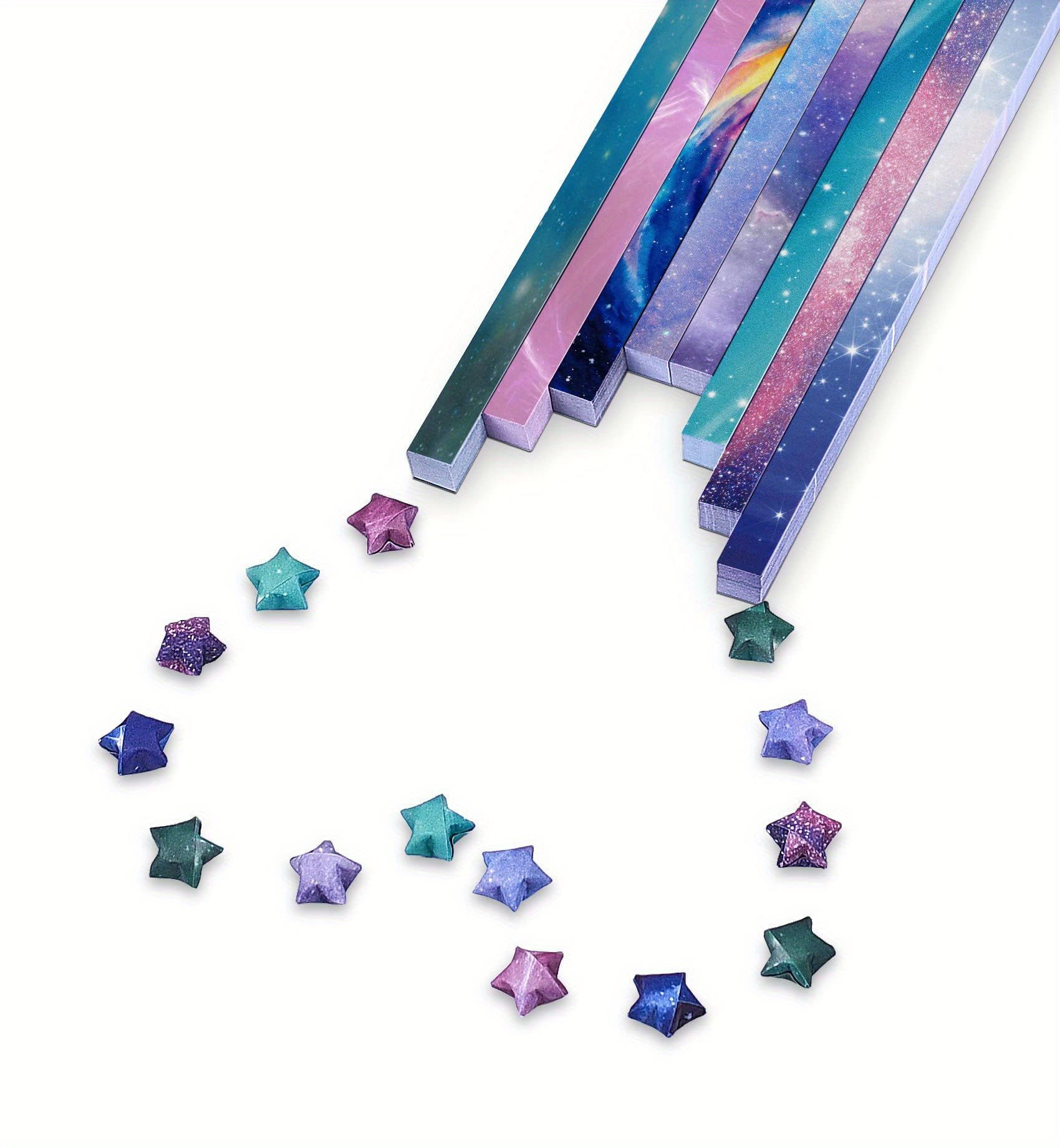 Origami Stars Paper 8 Different Designs Of Beautiful Paper - Temu