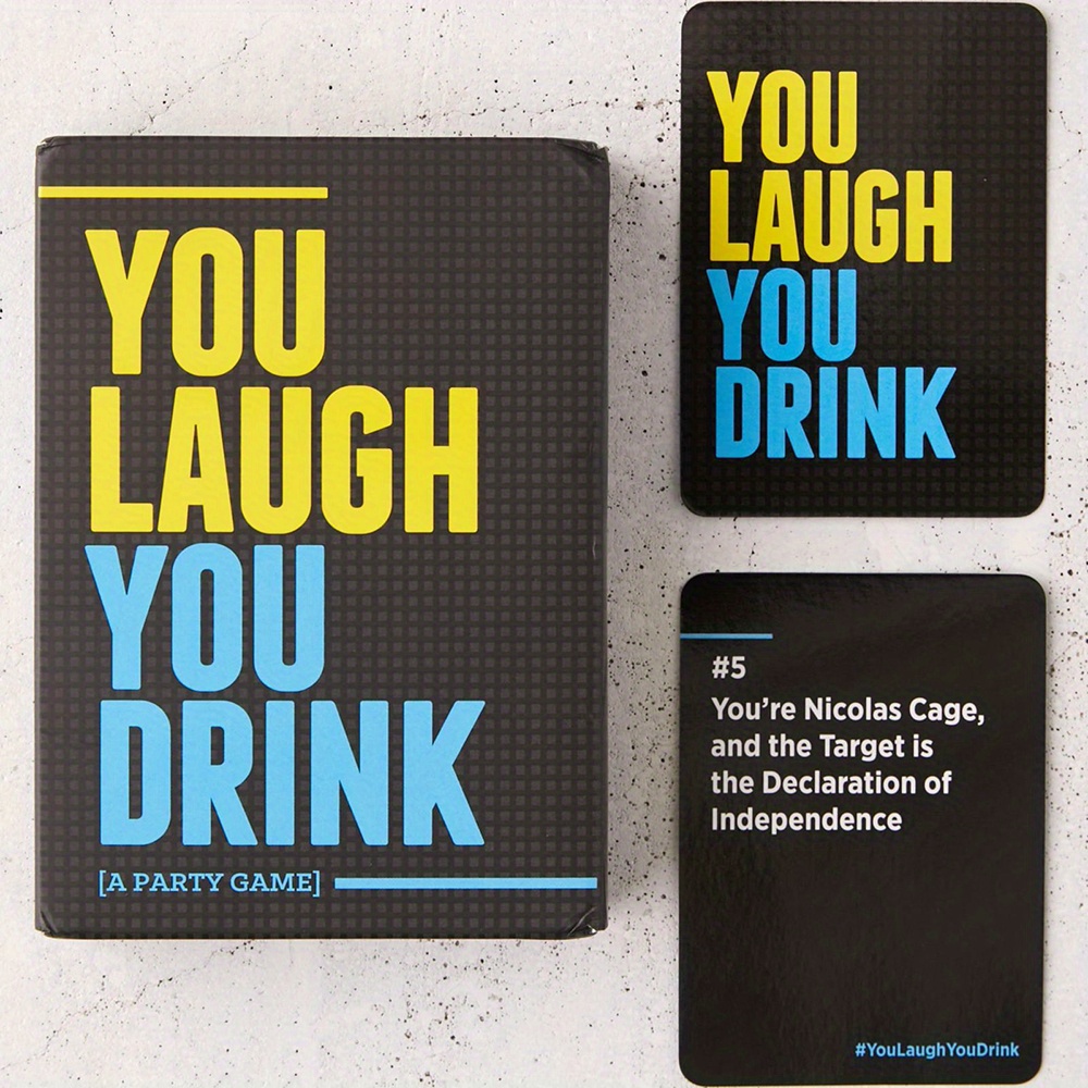 You Laugh You Drink Card Game