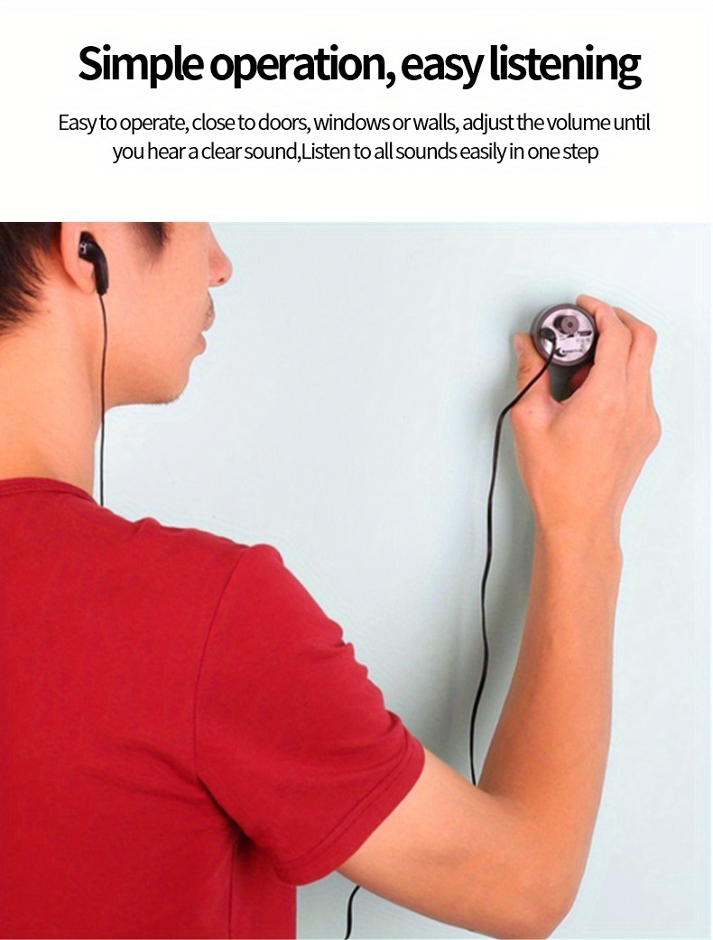 Ear listen Through Wall Device Bug Eavesdropping Microphone